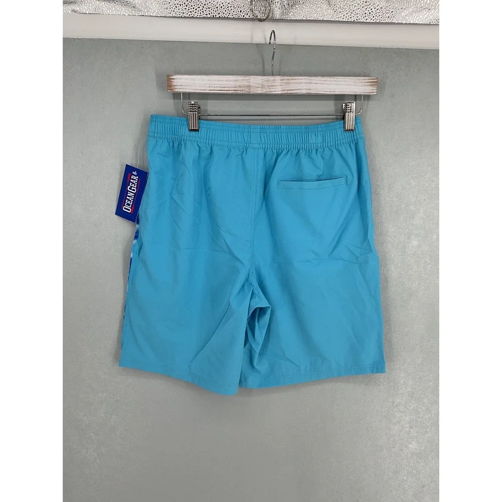 Ocean Gear Boys Swim Shorts Turquoise Swirl UPF 50 Plus XXL 18